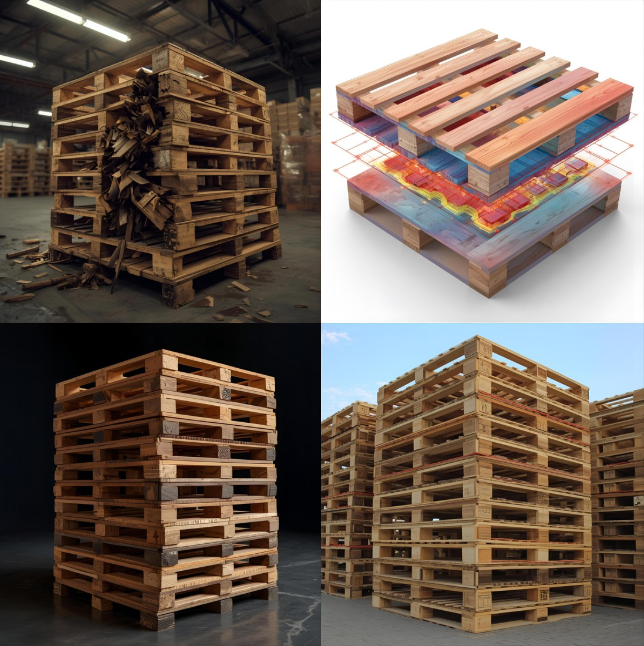 ảnh hưởng quá tải làm pallet gỗ bị hư