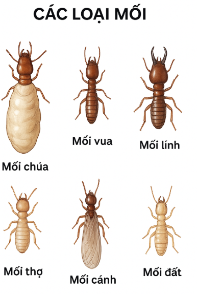 tên các loại mối